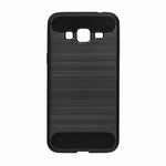Husa Silicon Carbon, Forcell, Samsung Galaxy J3 2016, Negru