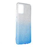 Husa Silicon, Forcell, Samsung Galaxy A52/ A52 5G, Albastru cu Sclipici