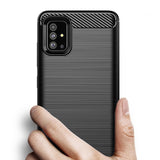 Husa Carbon, Samsung Galaxy A51 5G, Negru