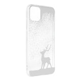 Husa Silicon, Forcell, iPhone 11 Pro Max, Transparenta cu Print de Iarna