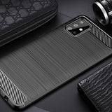 Husa Carbon, Samsung Galaxy A72, Negru