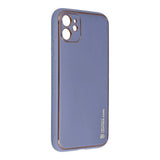Husa Din Piele, Forcell, iPhone 11, cu protecție a camerei, Mov Auriu