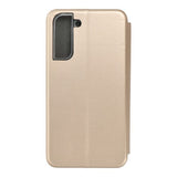 Husa Tip Carte, Forcell, Samsung Galaxy S21 FE, Auriu