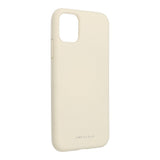 Husa Silicon Roar, iPhone 11, Crem