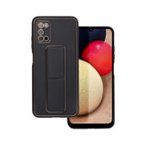 Husa din Piele cu Stand, Forcell, Samsung Galaxy A03S, Negru