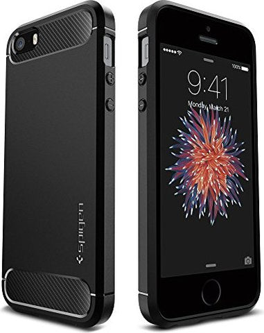 Husa Antisoc, Spigen, iPhone SE/5S/5, Negru