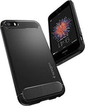 Husa Antisoc, Spigen, iPhone SE/5S/5, Negru