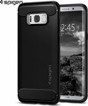 Husa Silicon Antisoc, Spigen, Samsung Galaxy S8, Negru