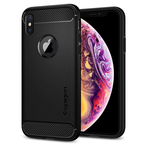 Husa Antisoc, Spigen, iPhone X/XS, Negru