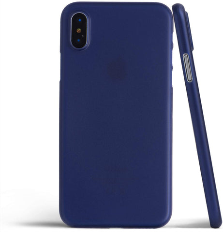 Husa Silicon Slim, iPhone X/XS, Albastru Inchis