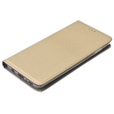 Husa Tip Carte, Techsuit, Samsung Galaxy A21S, Auriu