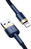 Cablu de Incarcare/Date, Baseus, USB-Lightning, 2M 15A, Albastru