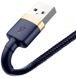 Cablu de Incarcare/Date, Baseus, USB-Lightning, 2M 15A, Albastru