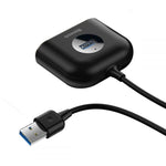 Adaptor, Baseus, 4 in 1, 4X USB, Cablu USB 1m, Negru