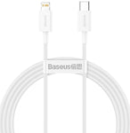 Cablu Baseus USB-C - Lightning 1,5m, alb, 20W