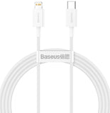 Cablu Baseus USB-C - Lightning 1,5m, alb, 20W