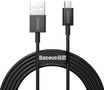 Cablu de Date, Baseus, USB la Micro-USB, 2A, 2M, Negru