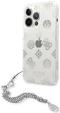 Husa Originala Guess, iPhone 13/13 Pro, Transparenta-Argintiu
