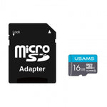 Card de Memorie, USAMS, Micro-SD 16GB + Adaptor