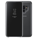 Husa Tip Carte Clear View, Originala, Samsung Galaxy S9, Negru