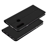 Husa Tip Carte, Techsuit, Samsung Galaxy A20S, Negru