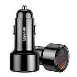 Incarcator Auto, Baseus, Incarcare Rapida 40W, Type-C si USB, Negru