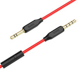 Cablu Auxiliar, Hoco, Mufa Jack 3,5mm, 1M, Rosu