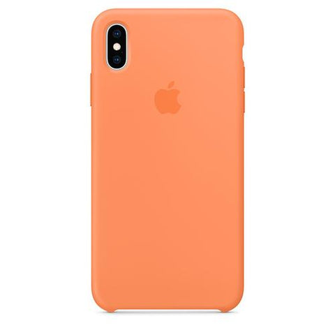 Husa Silicon, Originala Apple, iPhone X/XS, Papaya