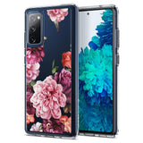 Husa Antisoc Spigen, Samsung Galaxy S20 FE, Transparent cu Floral