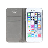 Husa Universala Tip Carte, 4,7-5,3 Inch, Albasatru