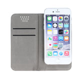 Husa Universala Tip Carte, 4,7-5,3 Inch, Albasatru