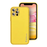 Husa din Piele, Forcell, Samsung Galaxy A03S, Galben-Auriu
