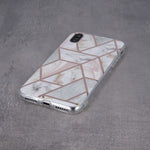 Husa Silicon, Geometric Huawei P40 Lite, Roz