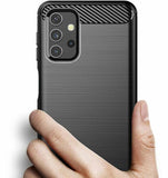 Husa Silicon Carbon, Forcell, Samsung Galaxy A52 LTE (4G) / A52 5G, Negru