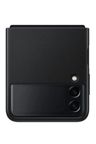 Husa de protectie Samsung Leather Cover pentru Galaxy Z Flip3, EF-VF711LBEGWW - Black