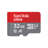 Card de memorie SanDisk Ultra MicroSDHC 98MBs Clasa 10 UHS-I 32GB, Rosu, Gri.