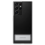 Husa Originala cu Stand, Samsung Galaxy S21 Ultra, Transparent