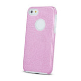 Husa din Silicon, 3IN1, iPhone 13 (6.1), Roz cu Sclipici