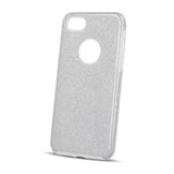 Husa din Silicon, 3IN1, iPhone 13 (6.1), Argintiu cu Sclipici