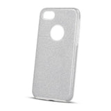 Husa din Silicon, 3IN1, iPhone 13 Pro (6.1), Argintiu cu Sclipici