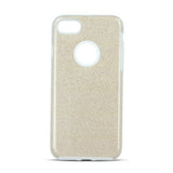 Husa din Silicon, 3IN1, iPhone 13 (6.1), Auriu cu Sclipici