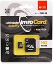 Card de memorie Imro 8GB microSDHC cl. 4 + adaptor