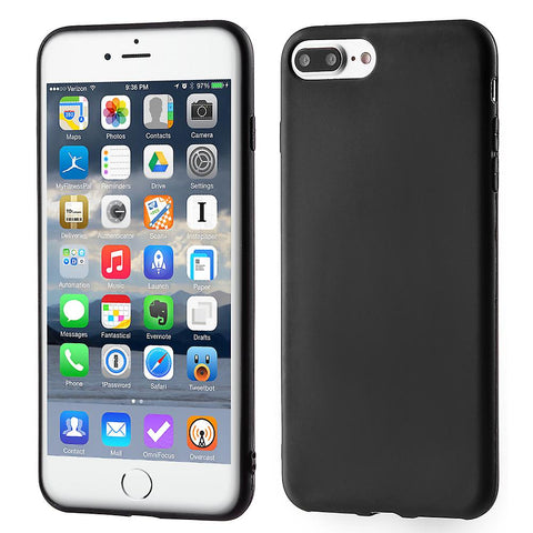 Husa Silicon TPU, iPhone 7 Plus/8 Plus, Negru