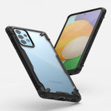 Husa Anitisoc, Ringke Fusion X, Samsung Galaxy A52 5G, Negru-Transparent
