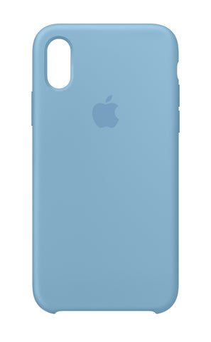 Husa Silicon, Originala Apple, iPhone X/XS, Albastru