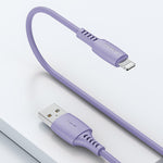 Cablu de date Baseus Colourful, USB To Lightning (iPhone), 2.4A, 1.2 m, Mov