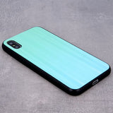 Husa Aurora Glass, iPhone X/XS, Verde