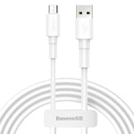Cablu de date Micro USB, Baseus 4A 2m, Alb