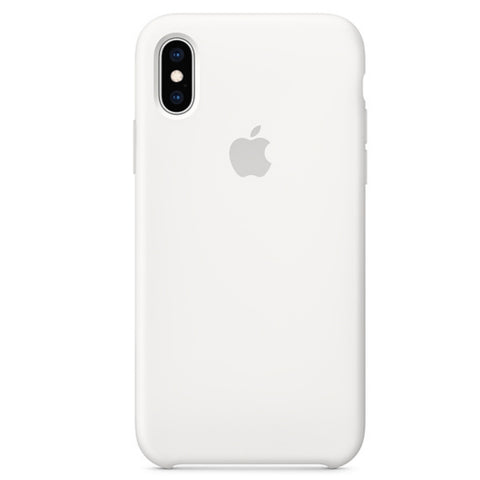 Husa Silicon, Originala Apple, iPhone X/XS, Alb