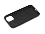 Husa Silicon Carbon, iPhone 11 Pro, Negru